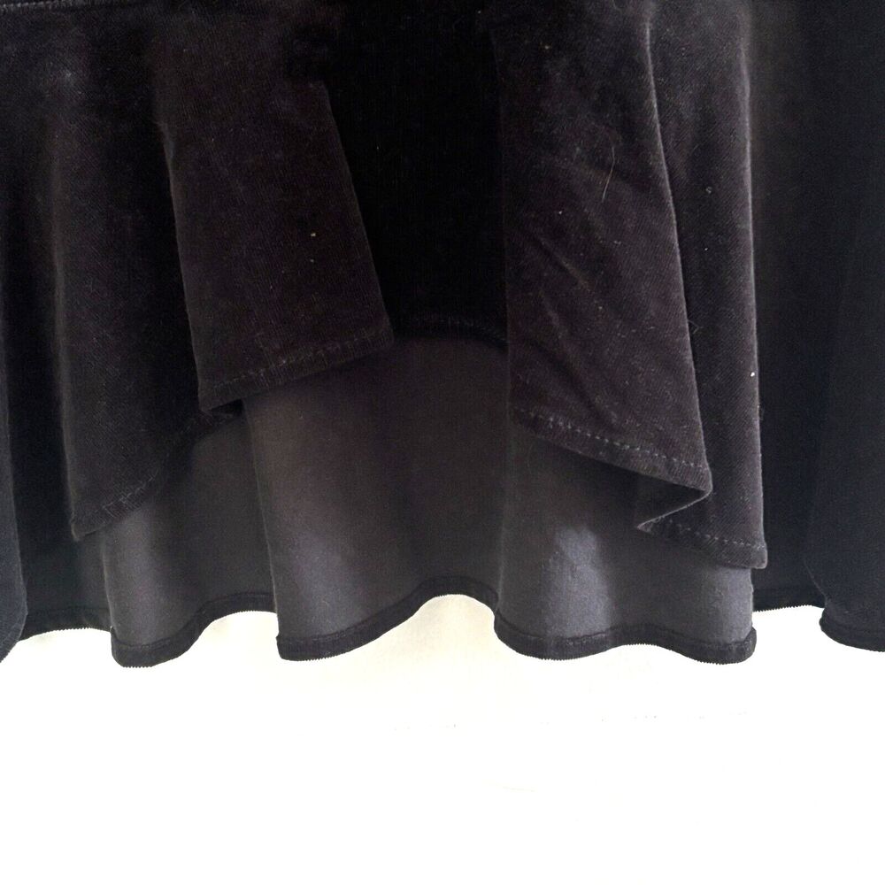 Riders Copper Corduroy Midi Skirt Sz 13 (Jrs Black Belted Western Rodeo Cowgirl - Picture 7 of 9